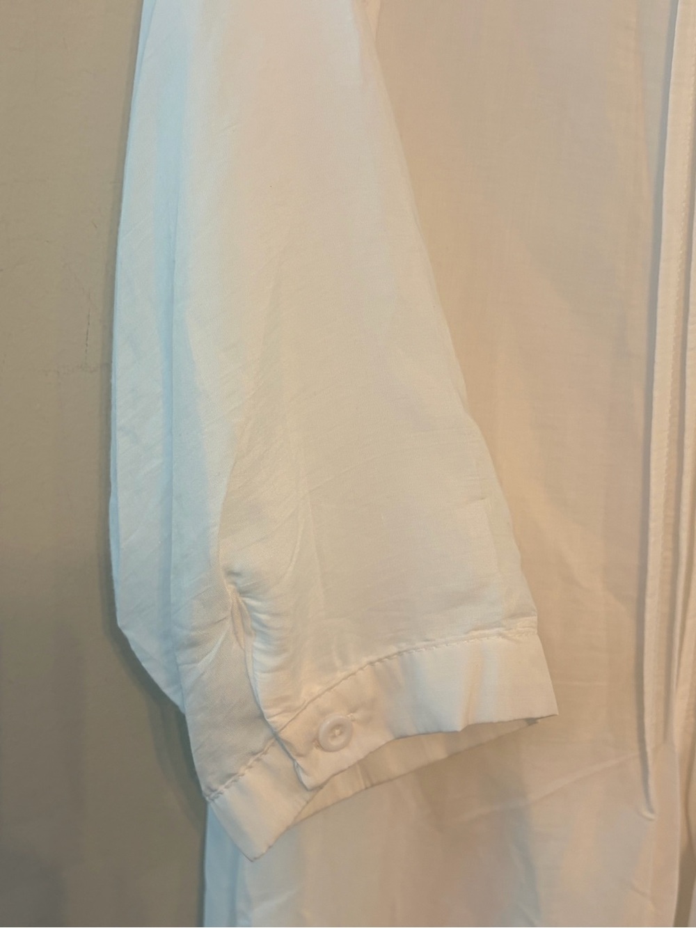 White Pintuck Cottagecore Midi Dress | Romantic Heirloom Prairie Lounge Dress - Picture 6 of 11